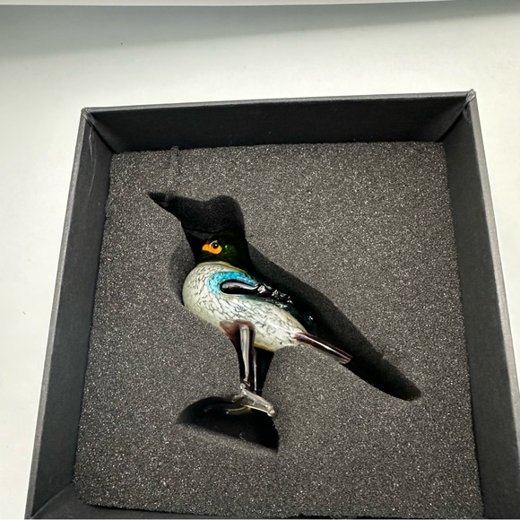 Too Arts Hand Blown Glass Bird Figurine Multicolor Ornament Gift NIB - Picture 10 of 11